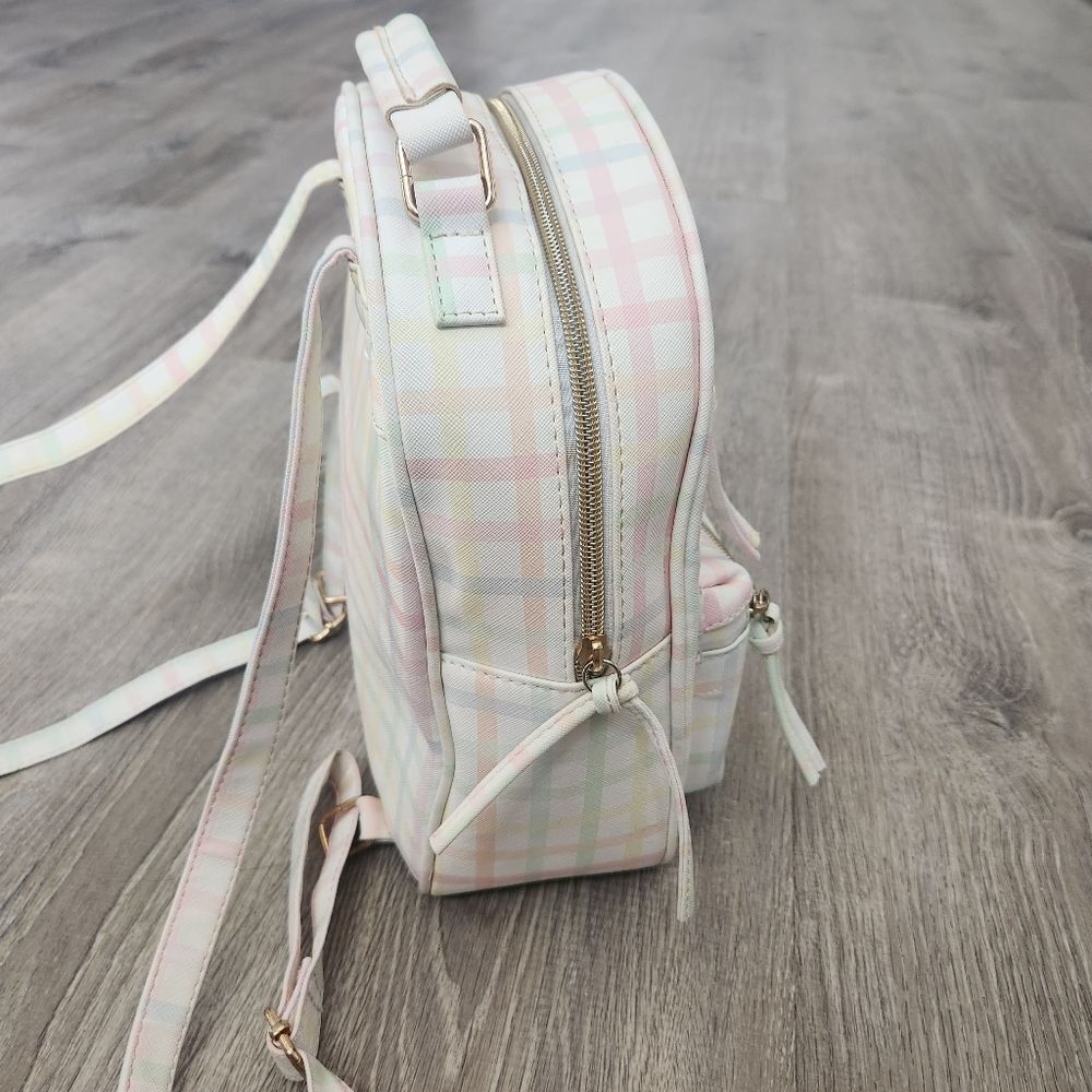 Multi-Color Under One Sky Women's Small Backpack Bag Zipper Pockets Strap Handle - Picture 5 of 13